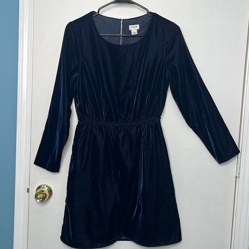 J crew velvet dress
